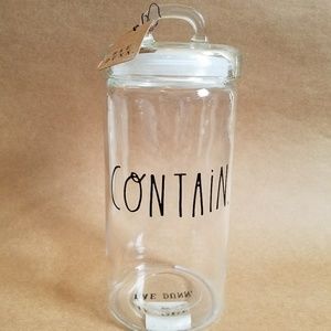 Rae Dunn CONTAIN. Glass Canister
